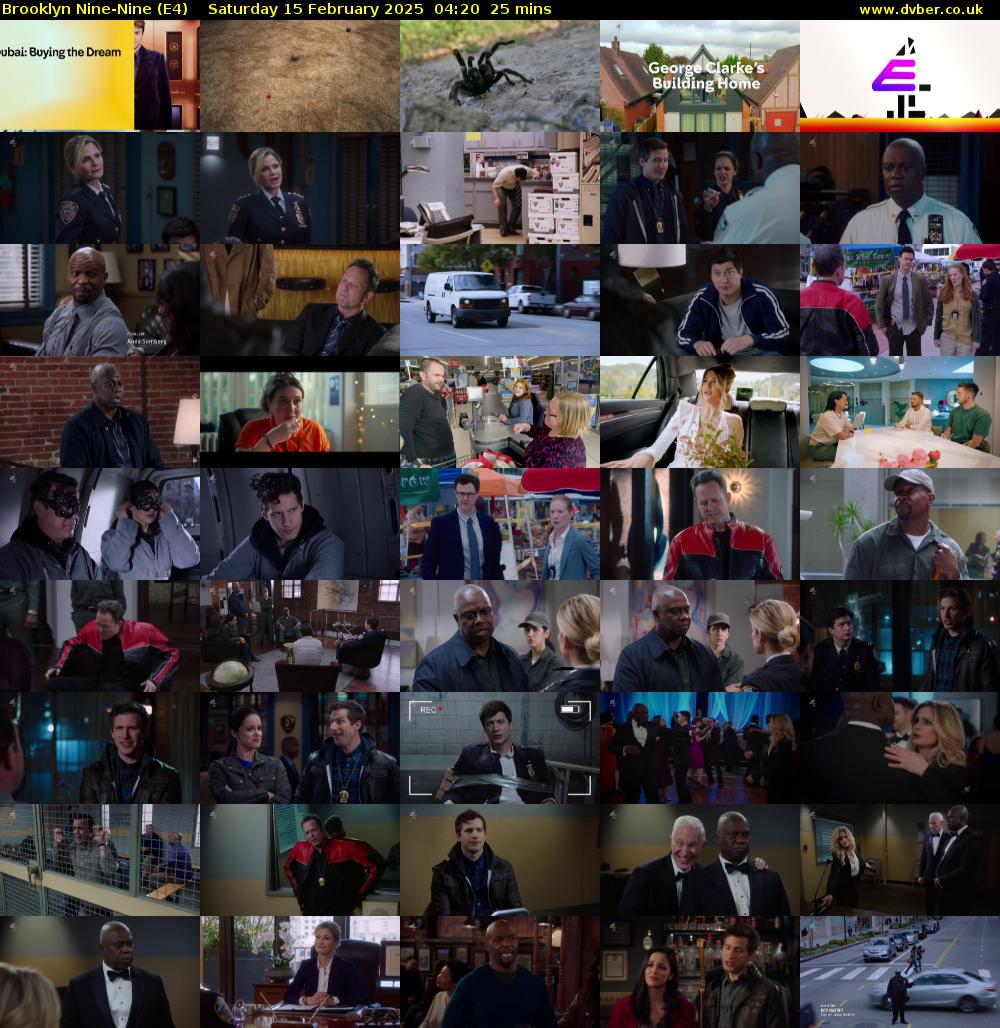 Brooklyn Nine-Nine (E4) Saturday 15 February 2025 04:20 - 04:45