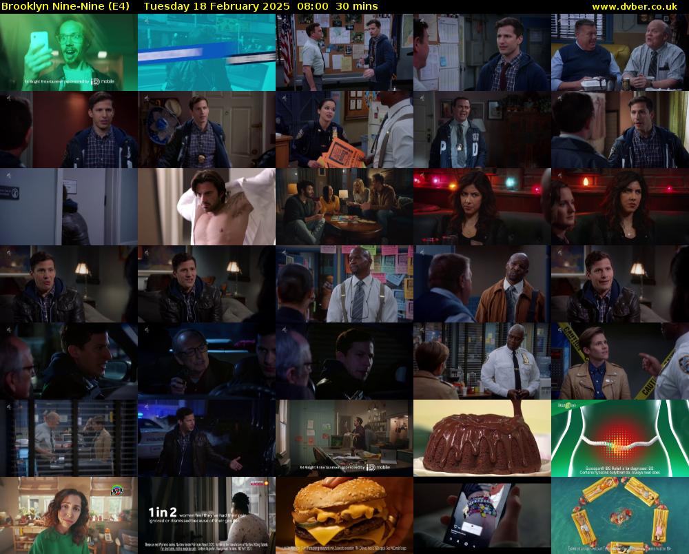Brooklyn Nine-Nine (E4) Tuesday 18 February 2025 08:00 - 08:30