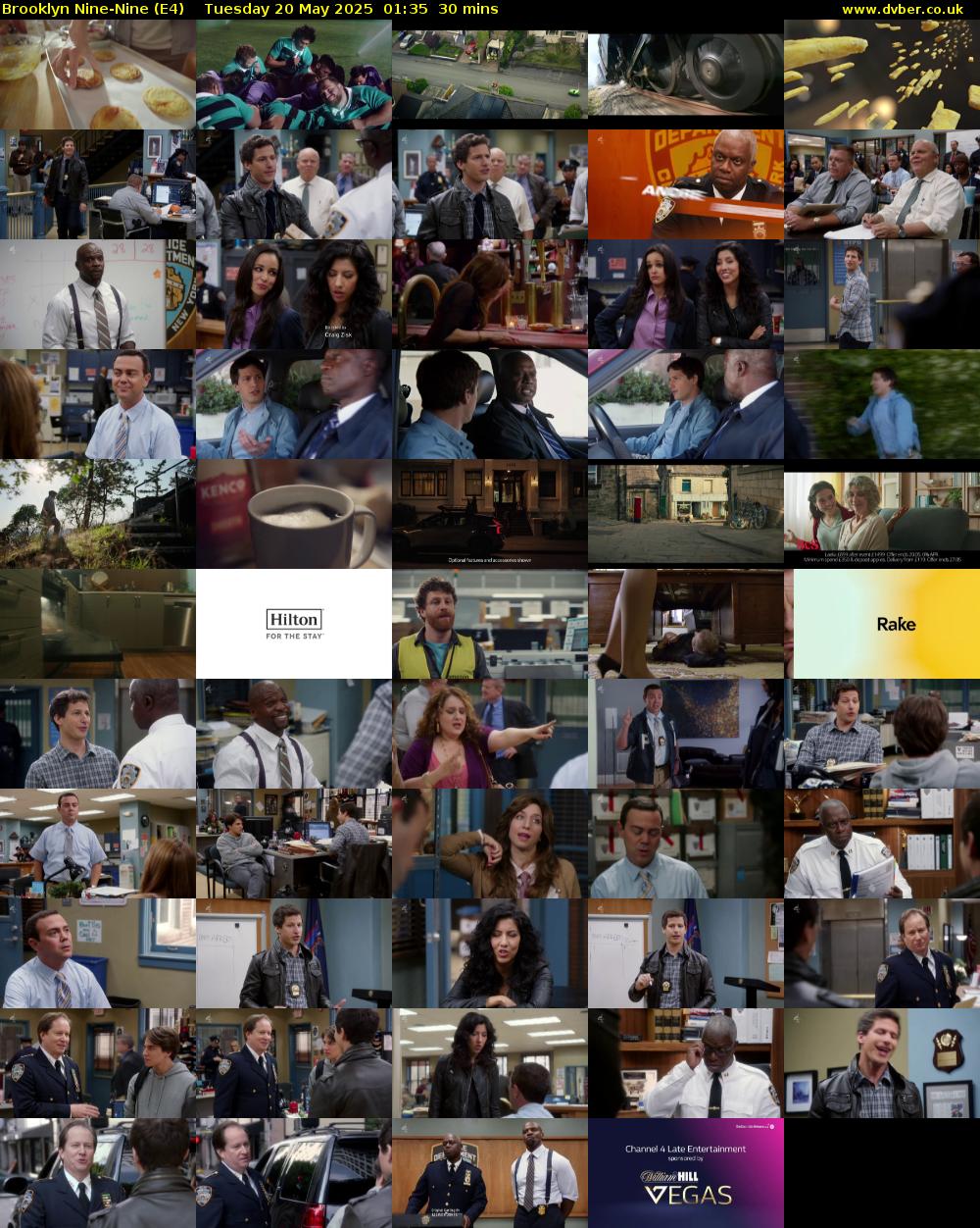 Brooklyn Nine-Nine (E4) Tuesday 20 May 2025 01:35 - 02:05