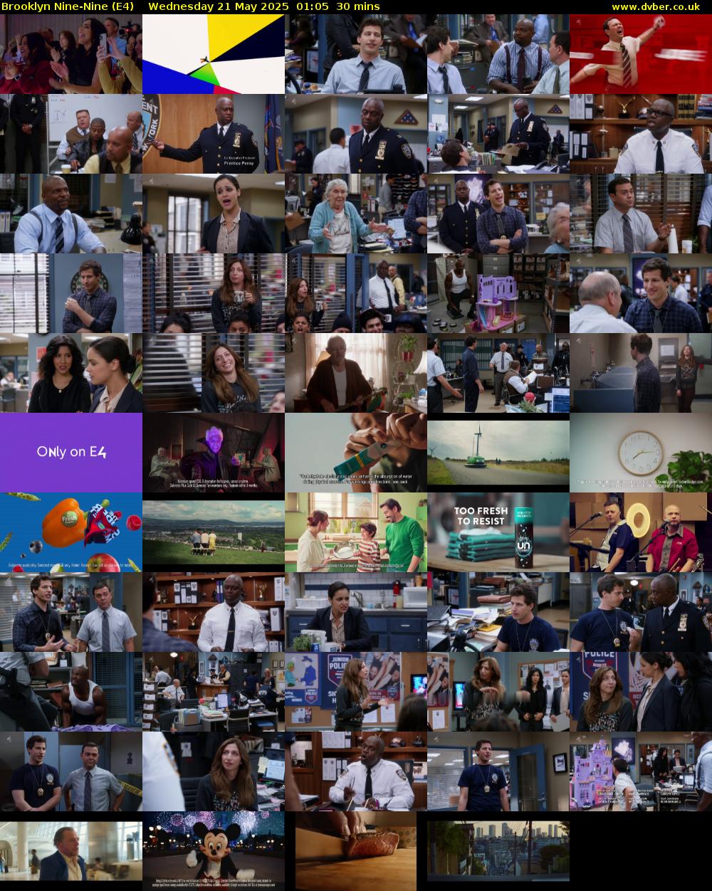 Brooklyn Nine-Nine (E4) Wednesday 21 May 2025 01:05 - 01:35