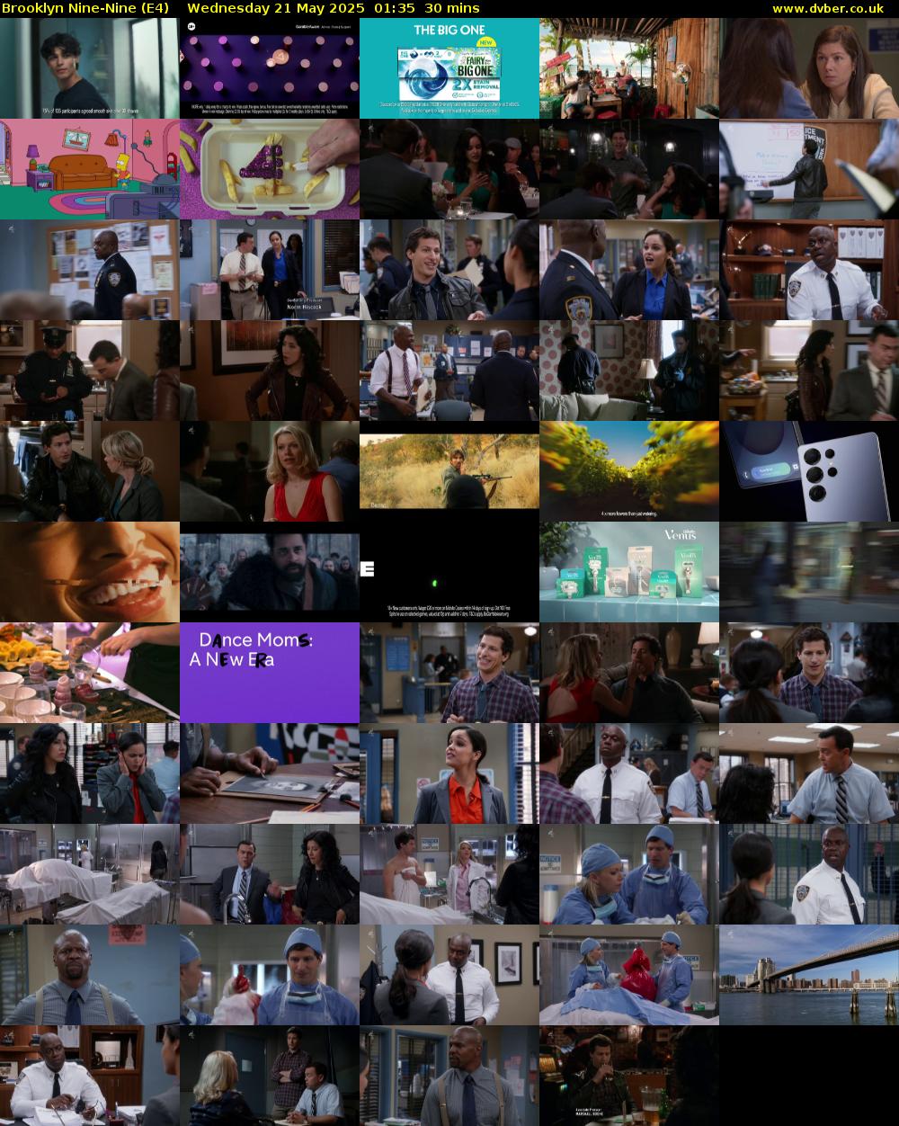 Brooklyn Nine-Nine (E4) Wednesday 21 May 2025 01:35 - 02:05