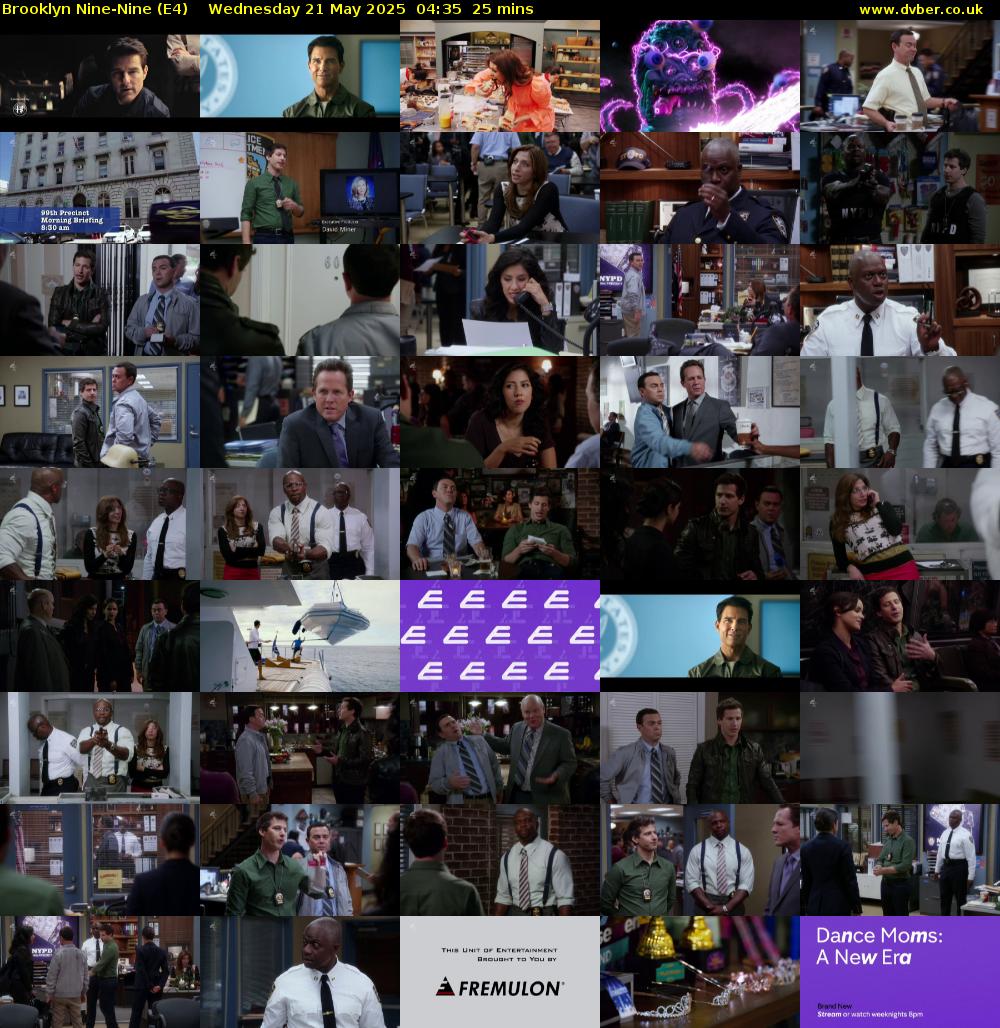 Brooklyn Nine-Nine (E4) Wednesday 21 May 2025 04:35 - 05:00