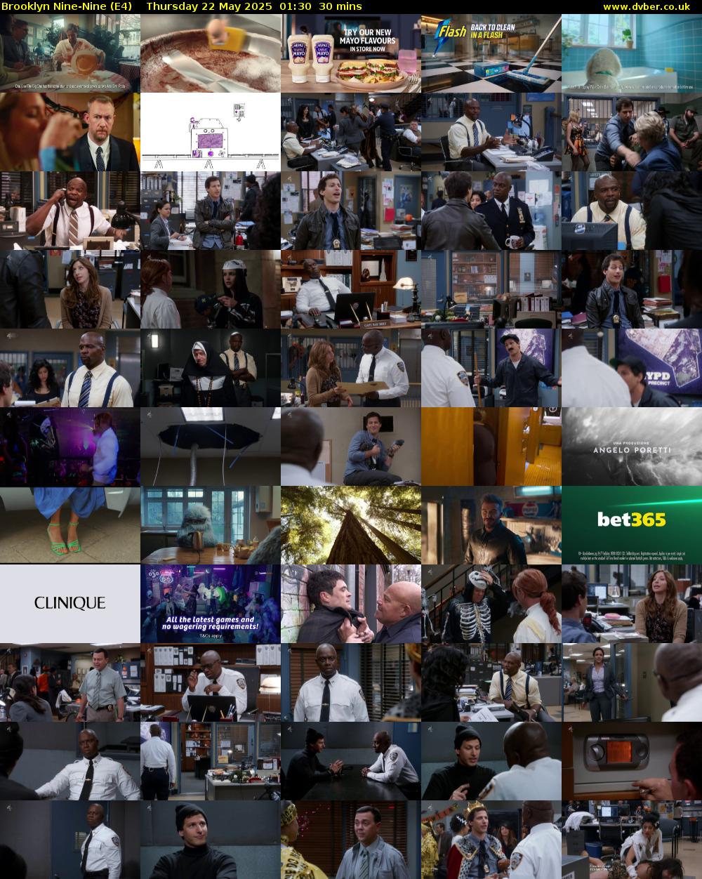Brooklyn Nine-Nine (E4) Thursday 22 May 2025 01:30 - 02:00