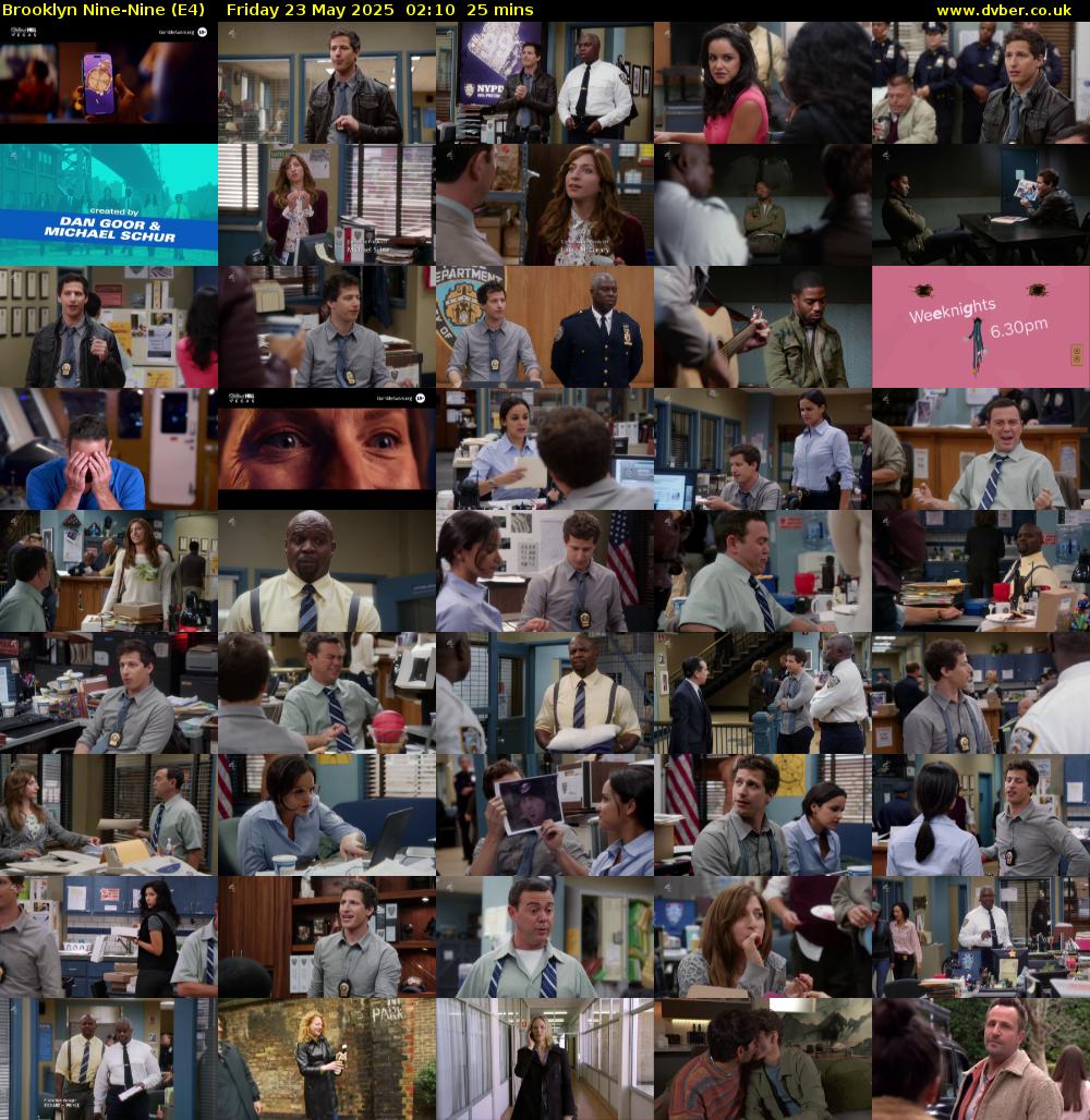 Brooklyn Nine-Nine (E4) Friday 23 May 2025 02:10 - 02:35