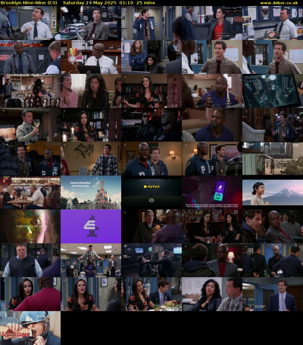 Brooklyn Nine-Nine (E4) Saturday 24 May 2025 01:10 - 01:35