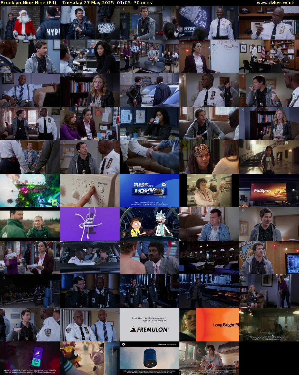 Brooklyn Nine-Nine (E4) Tuesday 27 May 2025 01:05 - 01:35