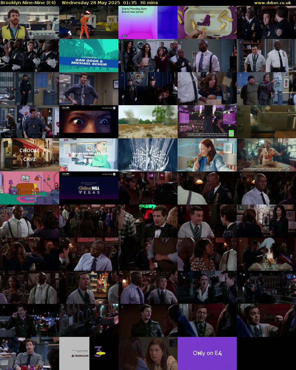 Brooklyn Nine-Nine (E4) Wednesday 28 May 2025 01:35 - 02:05