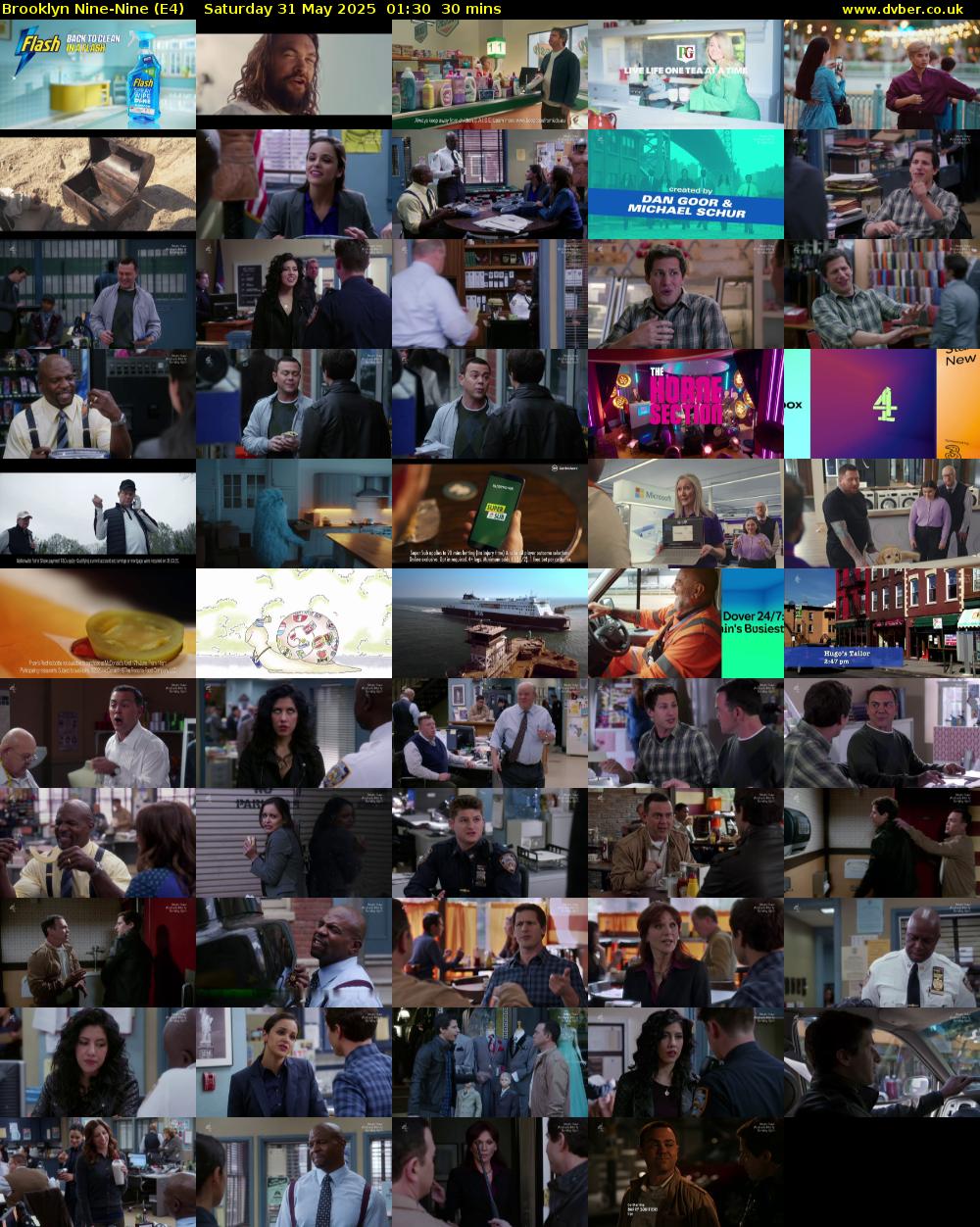 Brooklyn Nine-Nine (E4) Saturday 31 May 2025 01:30 - 02:00