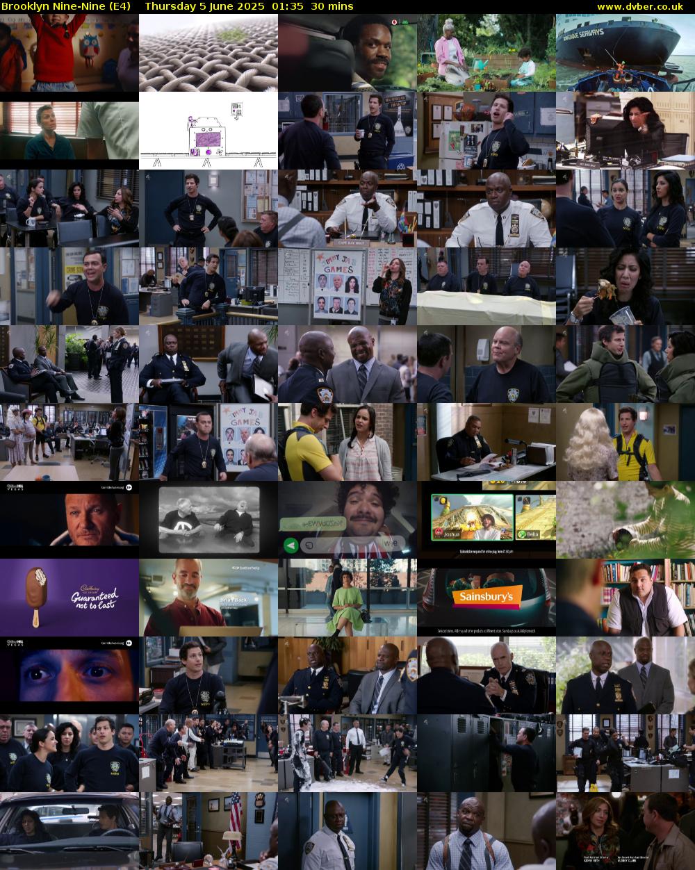Brooklyn Nine-Nine (E4) Thursday 5 June 2025 01:35 - 02:05