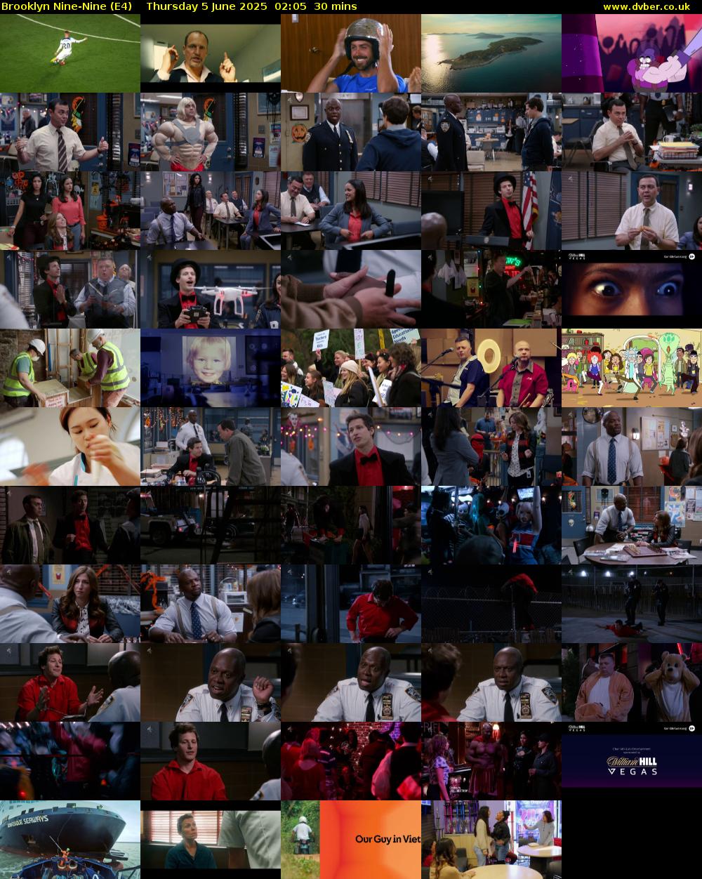 Brooklyn Nine-Nine (E4) Thursday 5 June 2025 02:05 - 02:35