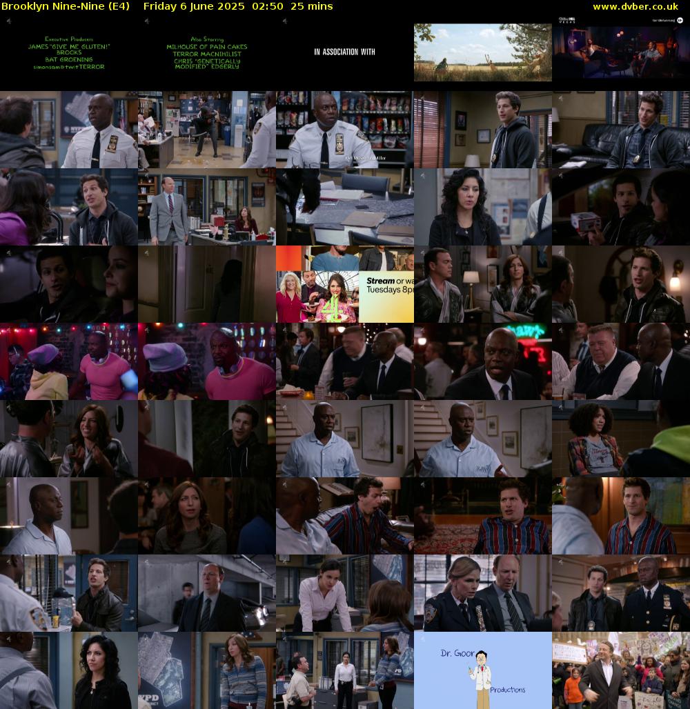 Brooklyn Nine-Nine (E4) Friday 6 June 2025 02:50 - 03:15