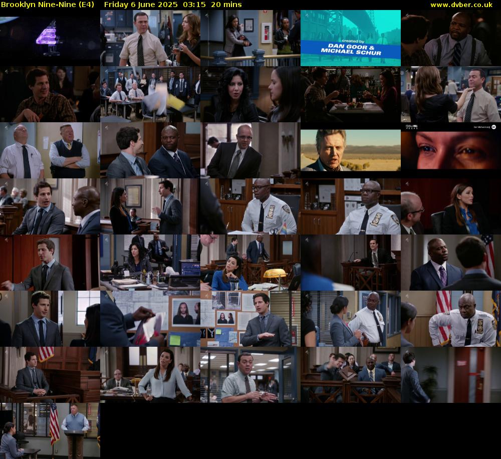 Brooklyn Nine-Nine (E4) Friday 6 June 2025 03:15 - 03:35
