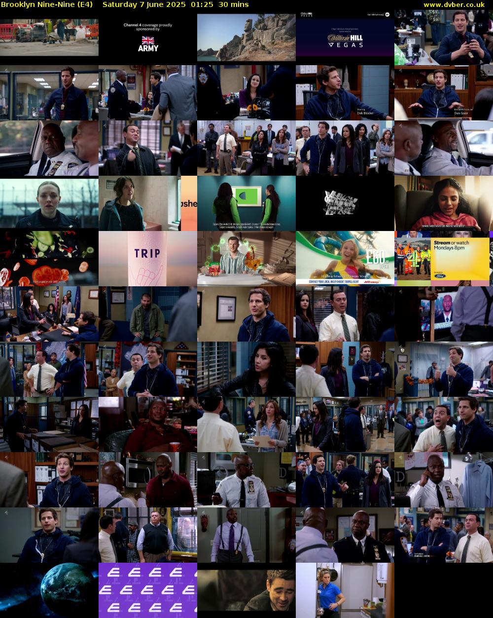 Brooklyn Nine-Nine (E4) Saturday 7 June 2025 01:25 - 01:55