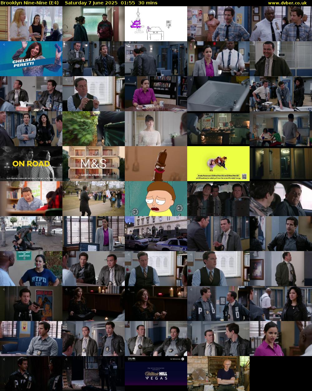 Brooklyn Nine-Nine (E4) Saturday 7 June 2025 01:55 - 02:25