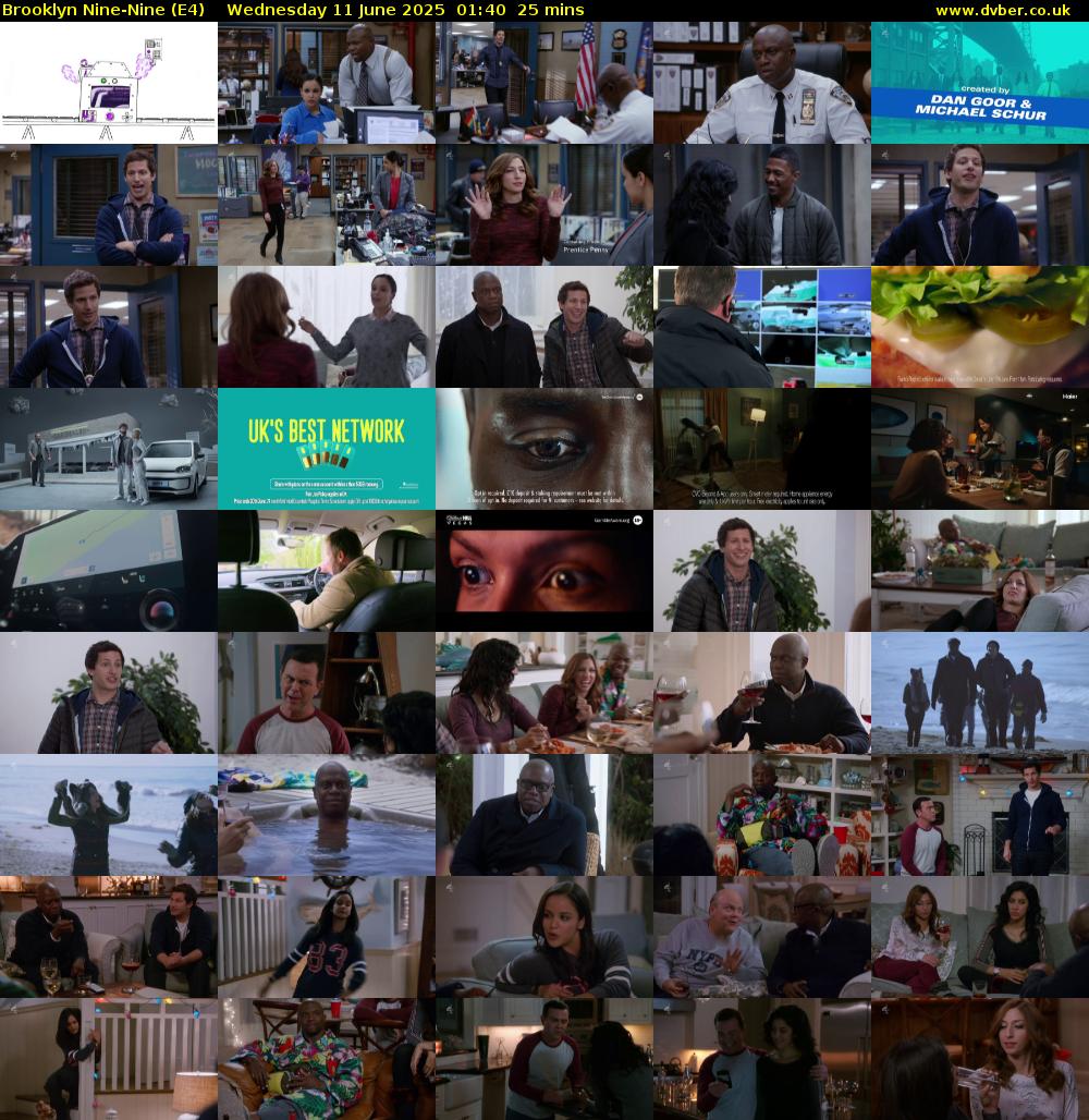 Brooklyn Nine-Nine (E4) Wednesday 11 June 2025 01:40 - 02:05