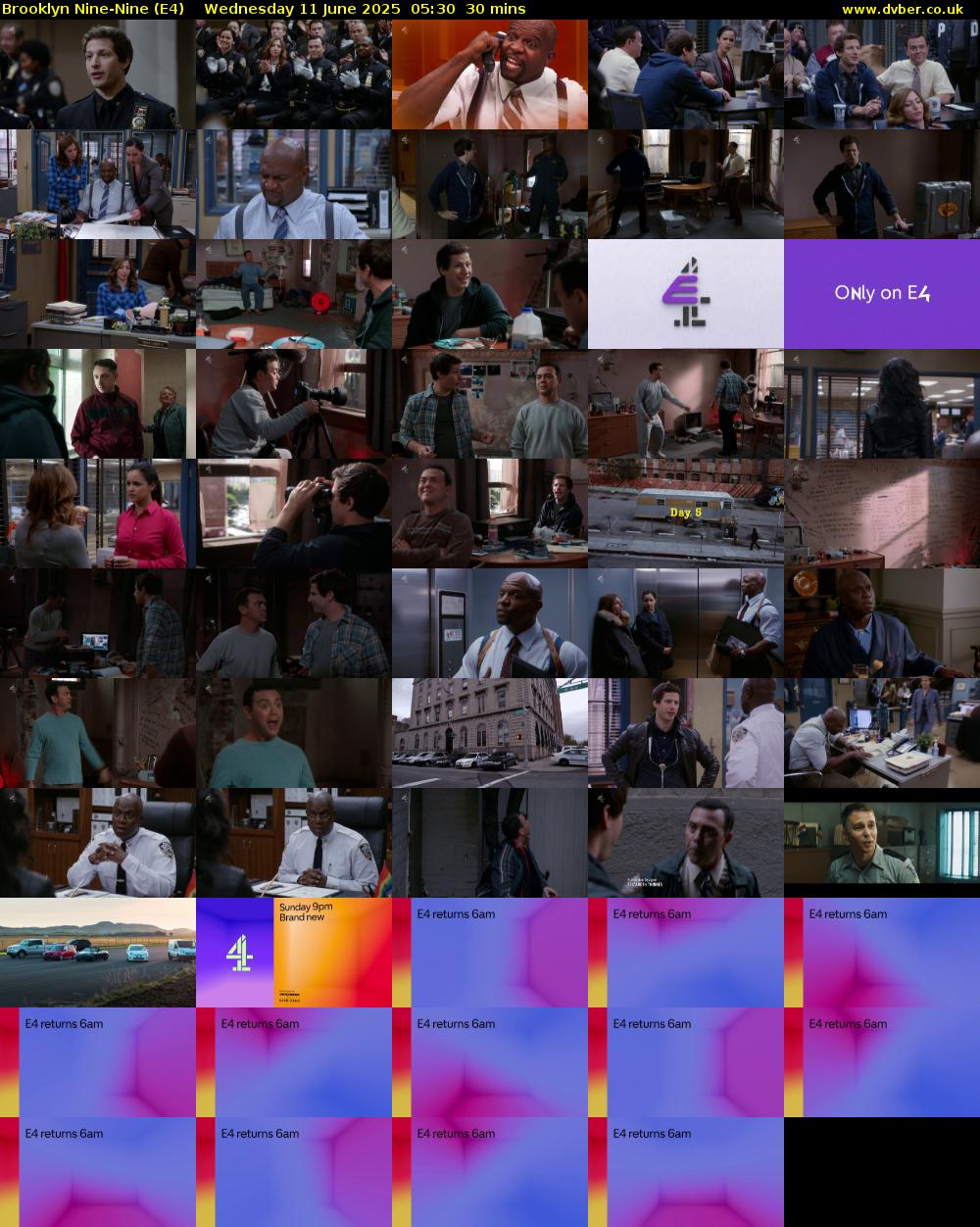 Brooklyn Nine-Nine (E4) Wednesday 11 June 2025 05:30 - 06:00