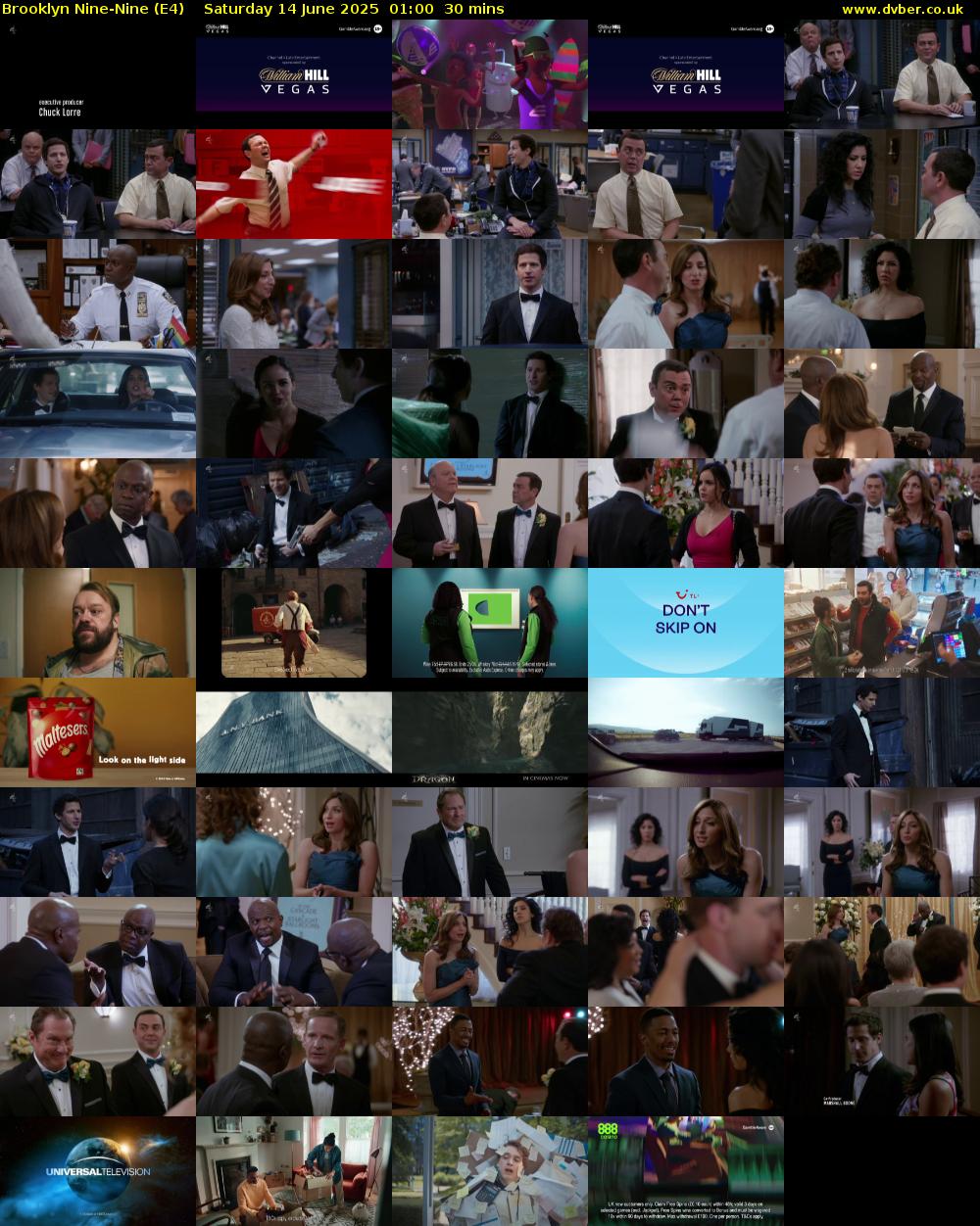 Brooklyn Nine-Nine (E4) Saturday 14 June 2025 01:00 - 01:30