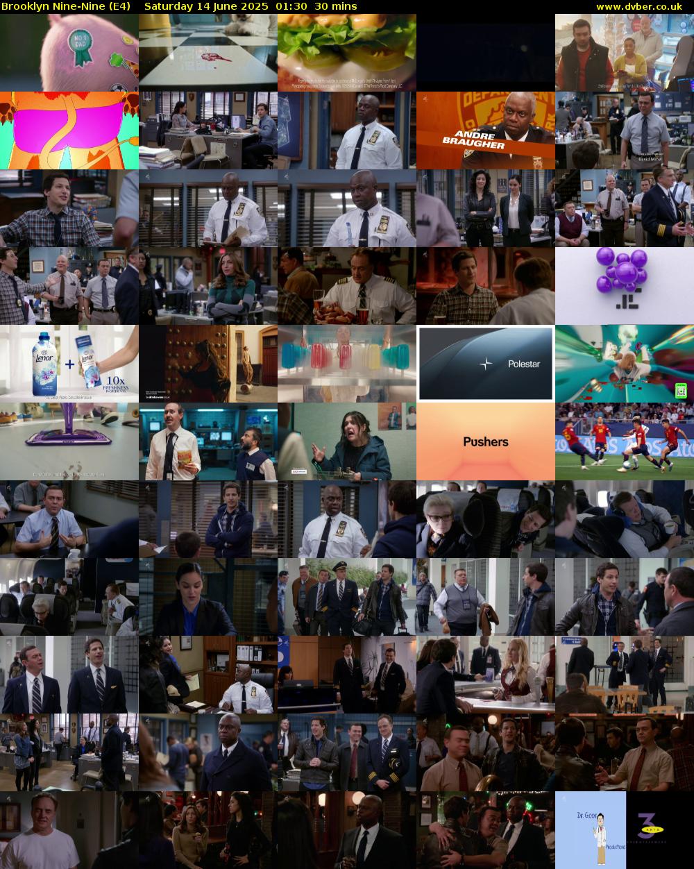 Brooklyn Nine-Nine (E4) Saturday 14 June 2025 01:30 - 02:00