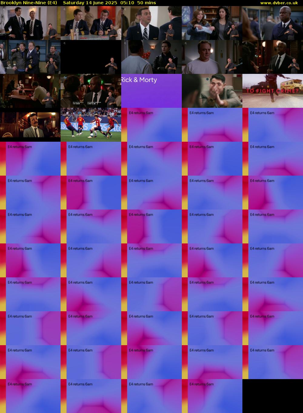 Brooklyn Nine-Nine (E4) Saturday 14 June 2025 05:10 - 06:00