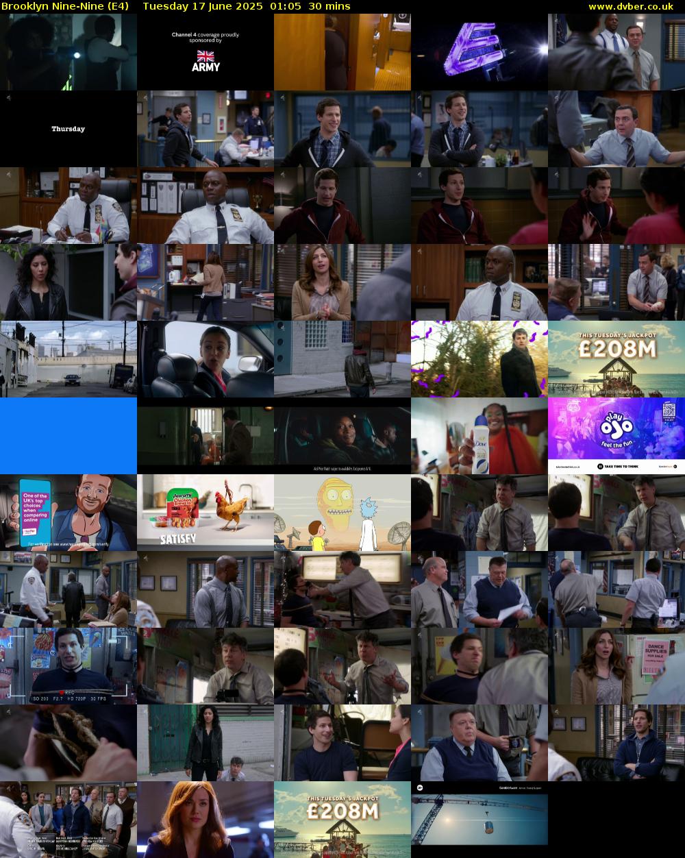Brooklyn Nine-Nine (E4) Tuesday 17 June 2025 01:05 - 01:35