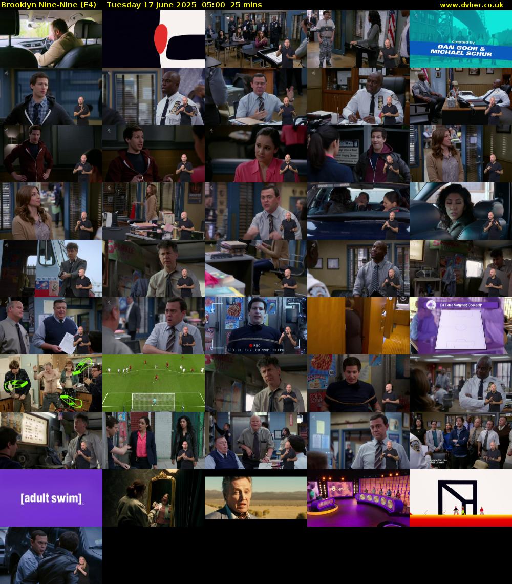 Brooklyn Nine-Nine (E4) Tuesday 17 June 2025 05:00 - 05:25