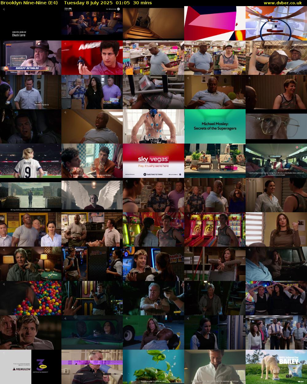 Brooklyn Nine-Nine (E4) Tuesday 8 July 2025 01:05 - 01:35