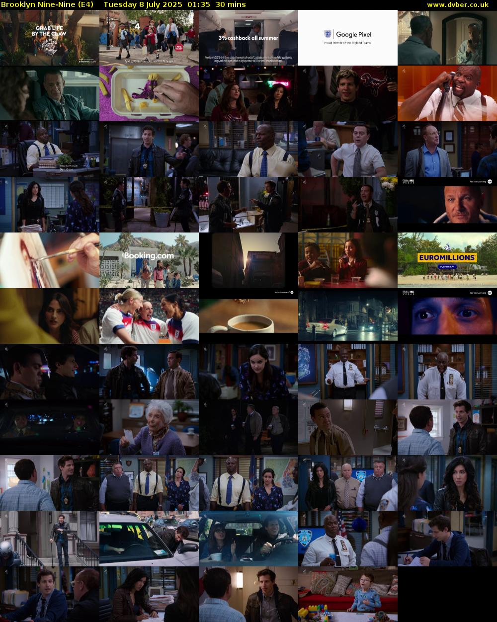 Brooklyn Nine-Nine (E4) Tuesday 8 July 2025 01:35 - 02:05