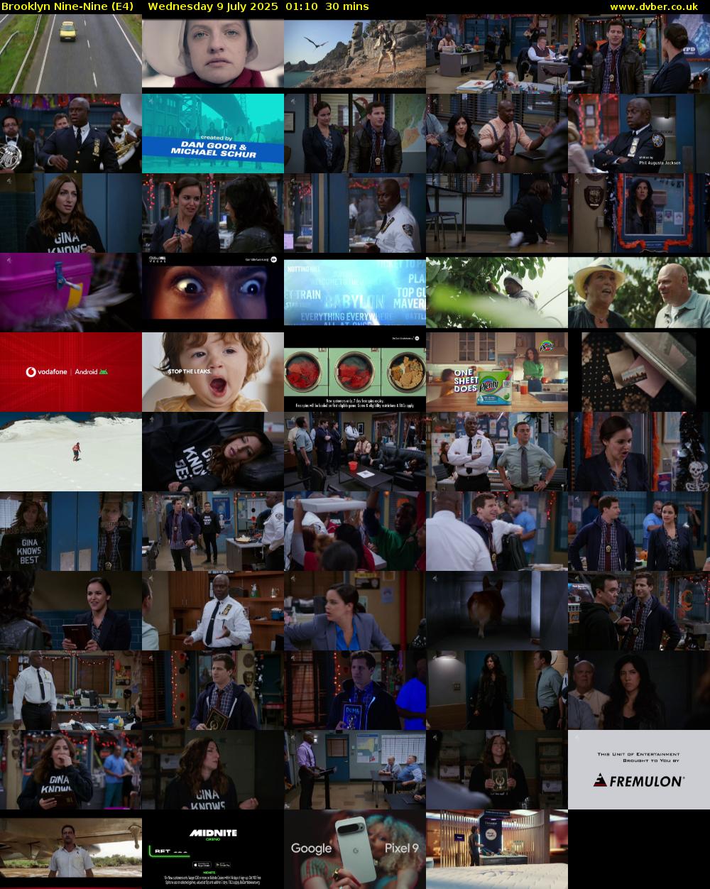 Brooklyn Nine-Nine (E4) Wednesday 9 July 2025 01:10 - 01:40