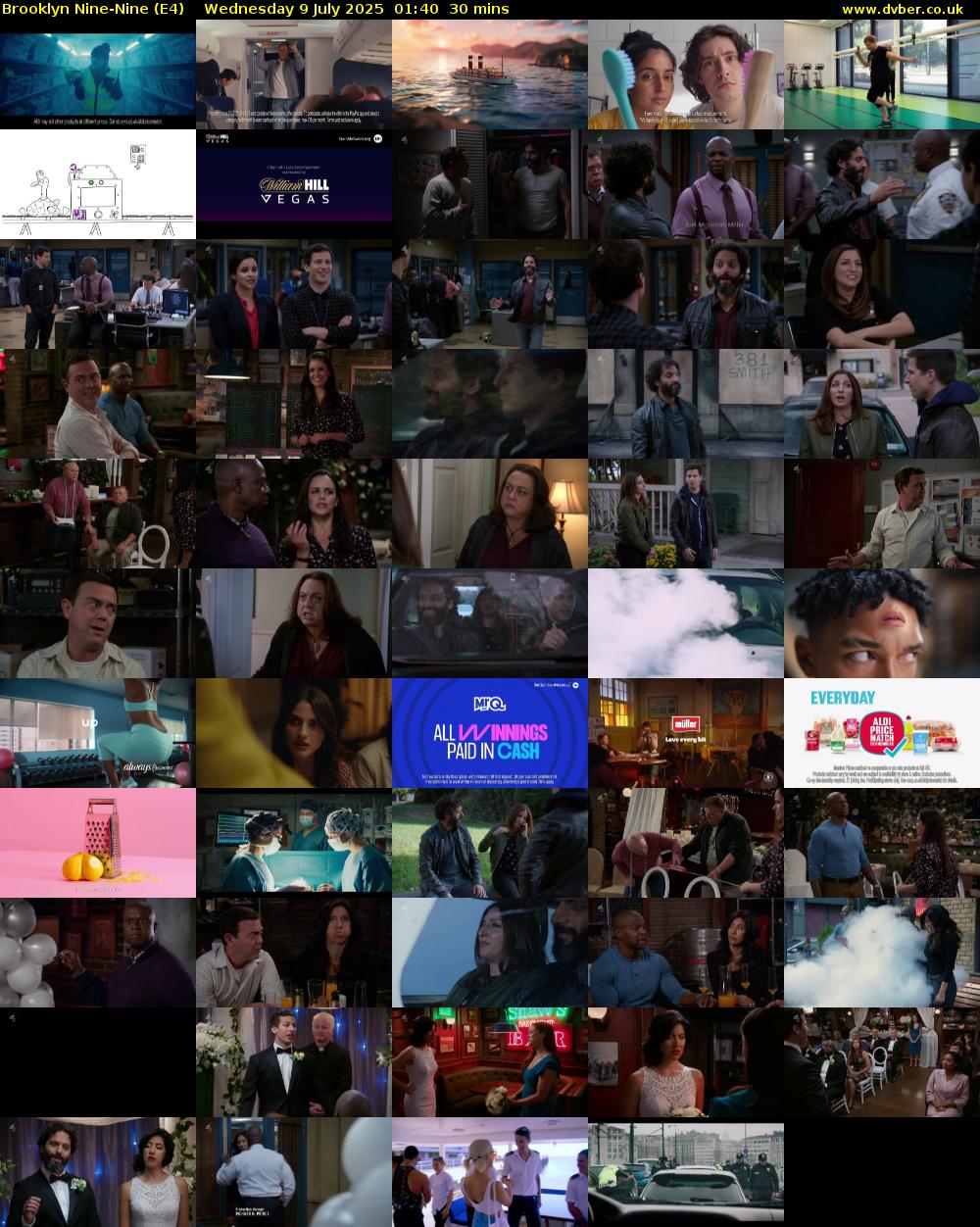 Brooklyn Nine-Nine (E4) Wednesday 9 July 2025 01:40 - 02:10