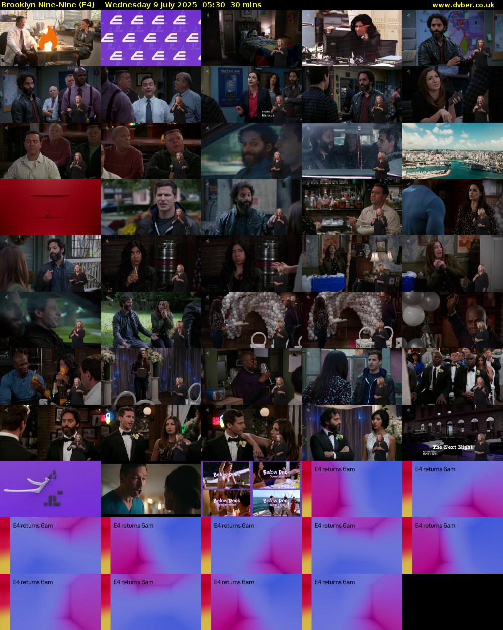 Brooklyn Nine-Nine (E4) Wednesday 9 July 2025 05:30 - 06:00