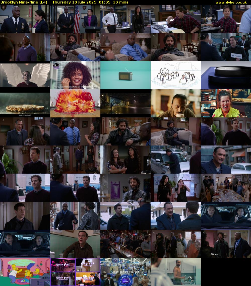 Brooklyn Nine-Nine (E4) Thursday 10 July 2025 01:05 - 01:35