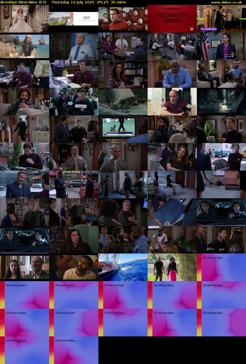 Brooklyn Nine-Nine (E4) Thursday 10 July 2025 05:25 - 06:00