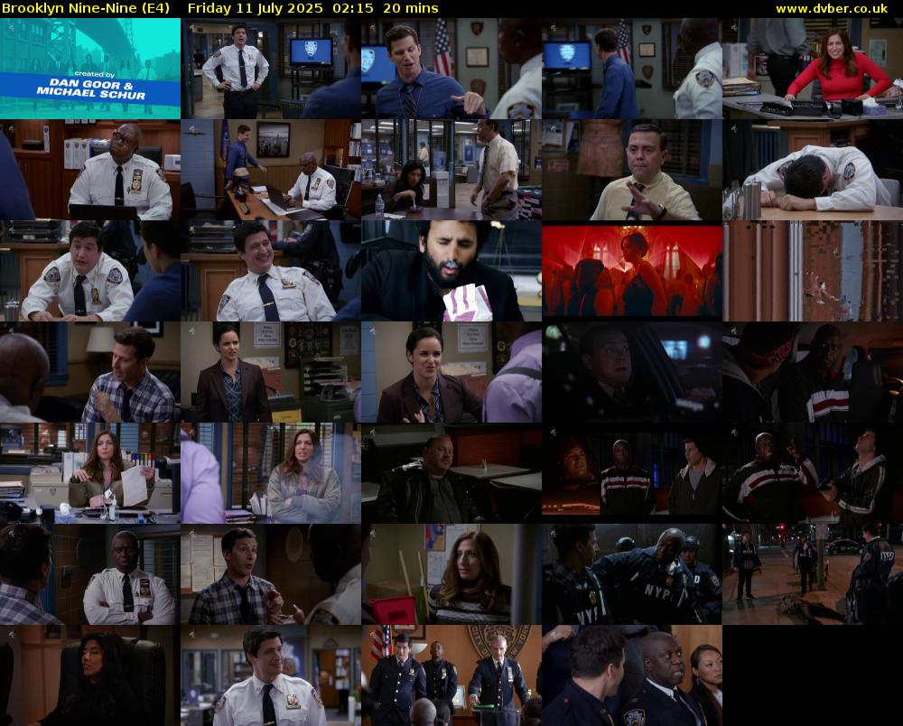 Brooklyn Nine-Nine (E4) Friday 11 July 2025 02:15 - 02:35
