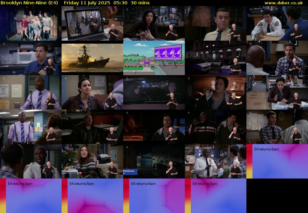 Brooklyn Nine-Nine (E4) Friday 11 July 2025 05:30 - 06:00