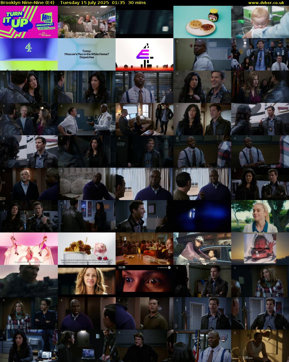 Brooklyn Nine-Nine (E4) Tuesday 15 July 2025 01:35 - 02:05