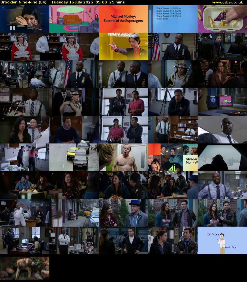 Brooklyn Nine-Nine (E4) Tuesday 15 July 2025 05:00 - 05:25