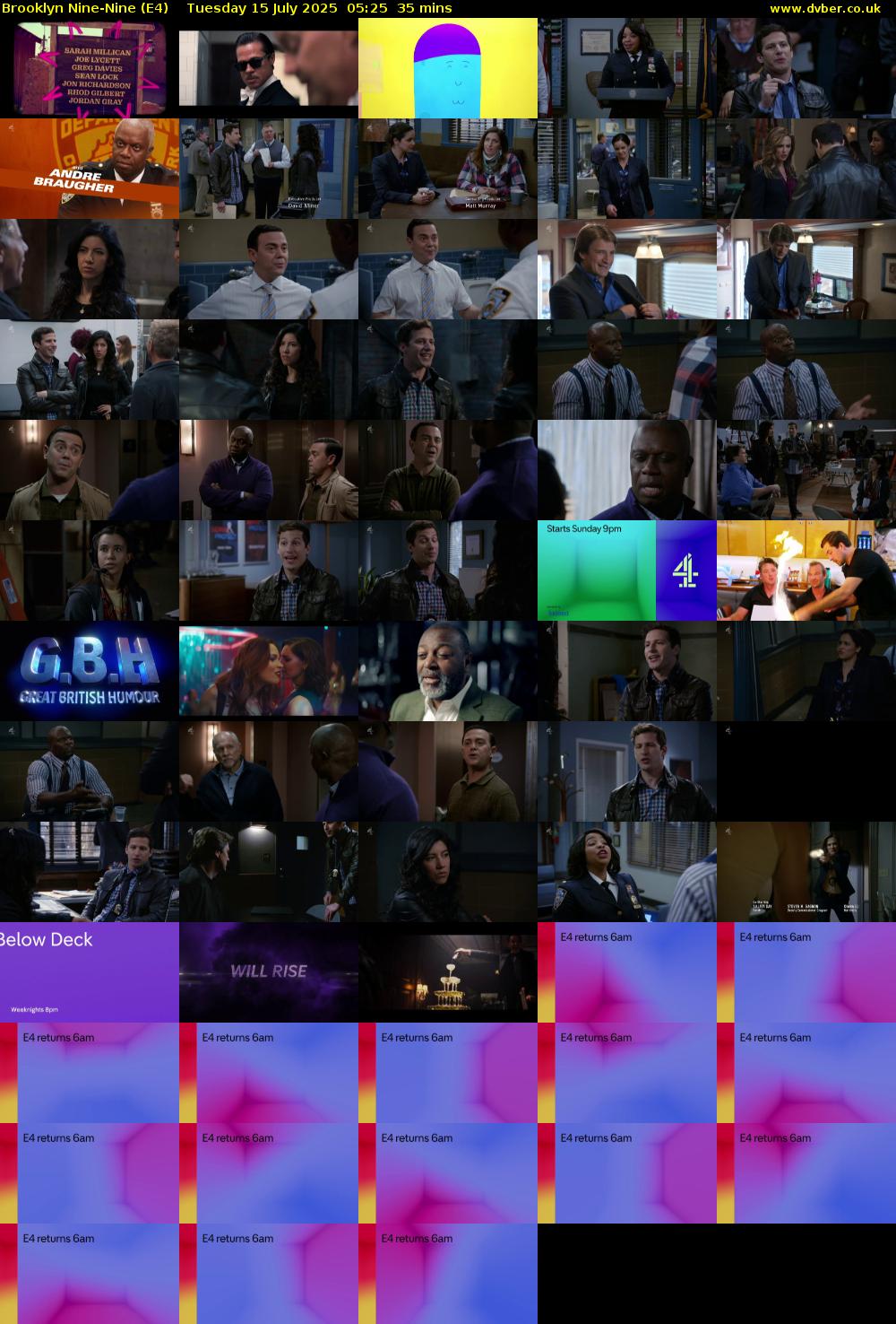 Brooklyn Nine-Nine (E4) Tuesday 15 July 2025 05:25 - 06:00