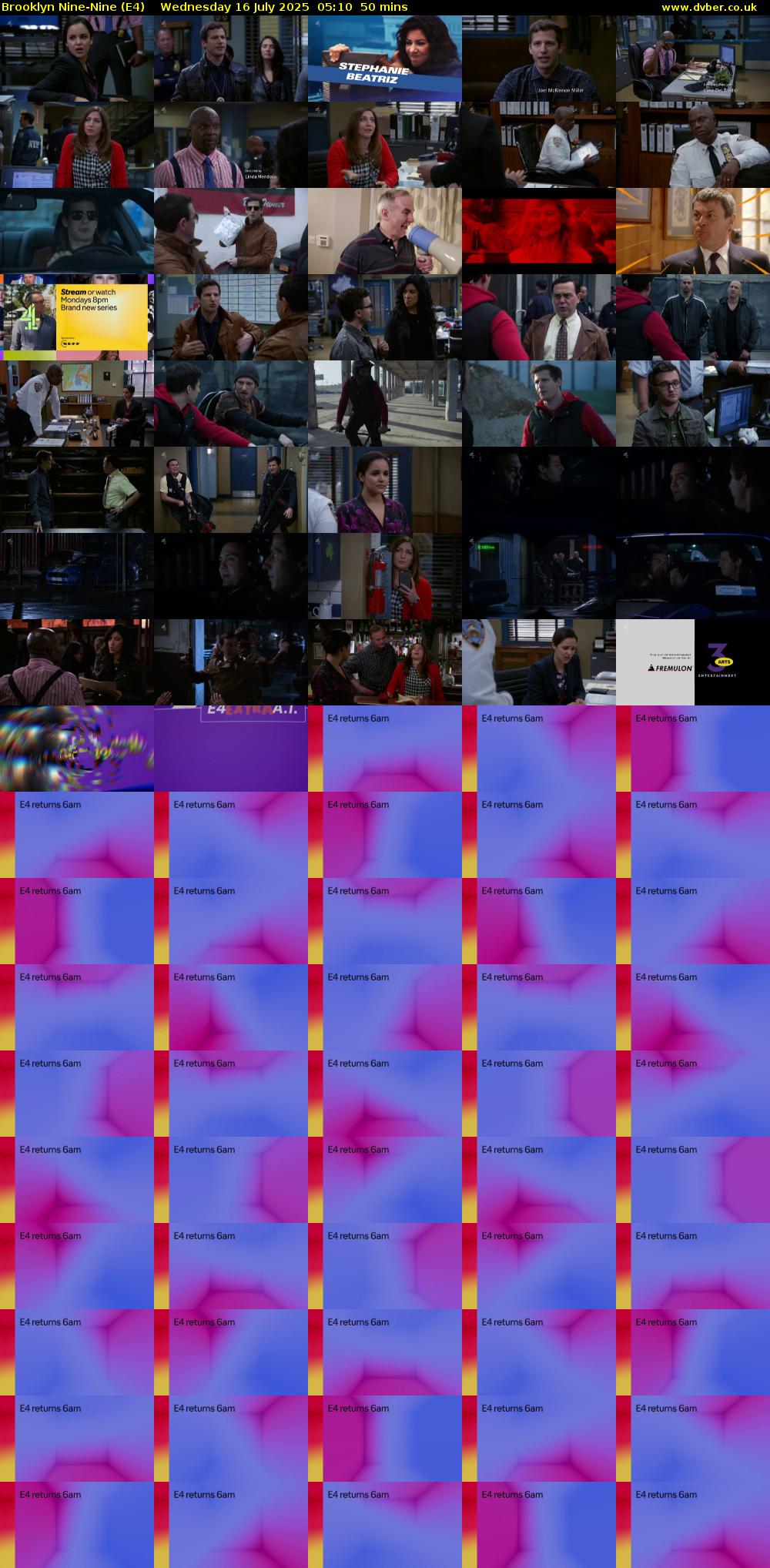 Brooklyn Nine-Nine (E4) Wednesday 16 July 2025 05:10 - 06:00