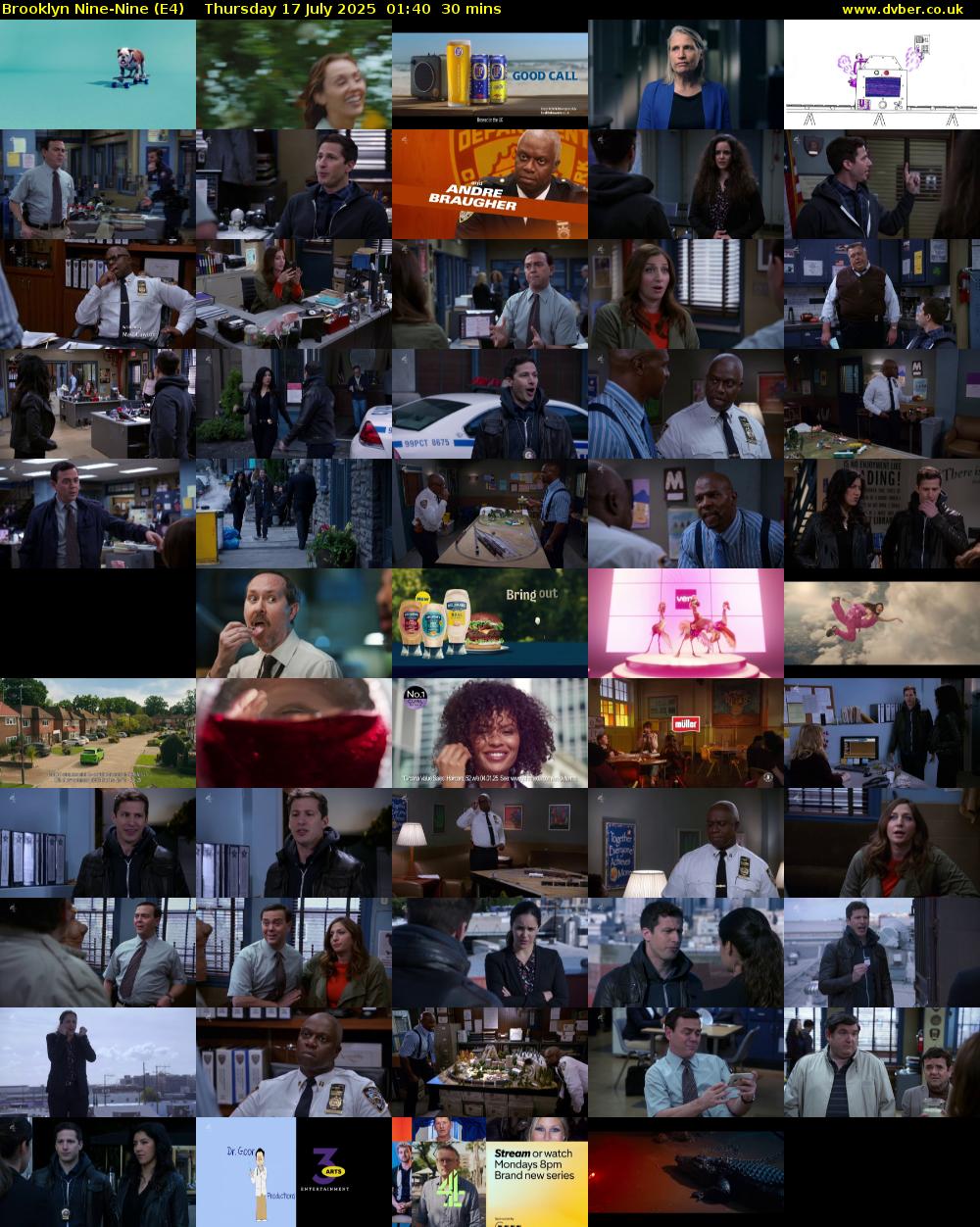 Brooklyn Nine-Nine (E4) Thursday 17 July 2025 01:40 - 02:10