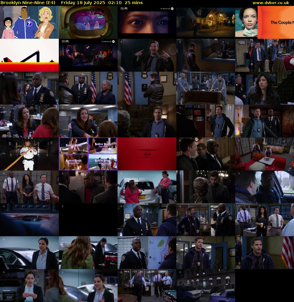 Brooklyn Nine-Nine (E4) Friday 18 July 2025 02:10 - 02:35