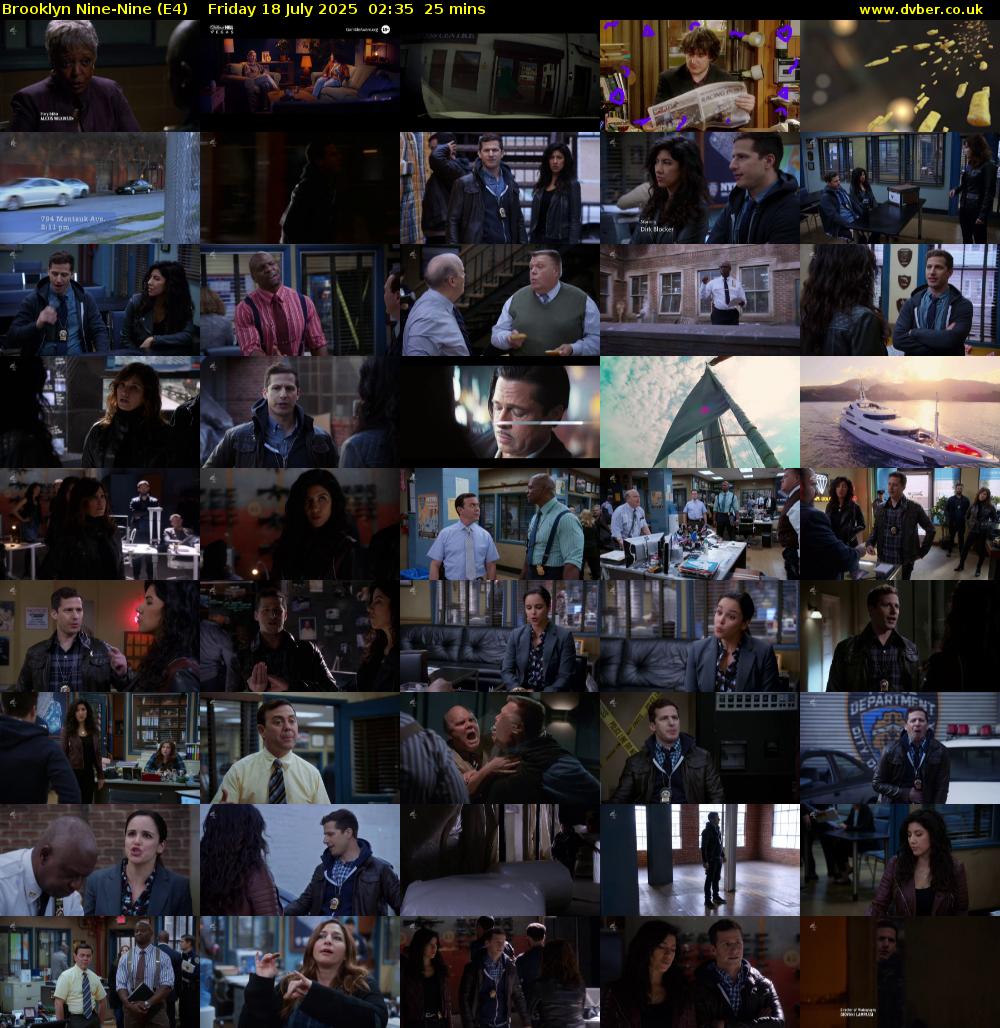 Brooklyn Nine-Nine (E4) Friday 18 July 2025 02:35 - 03:00