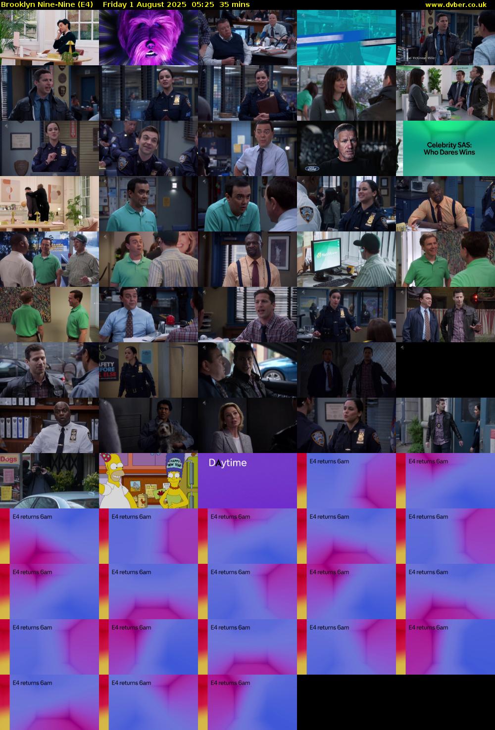 Brooklyn Nine-Nine (E4) Friday 1 August 2025 05:25 - 06:00