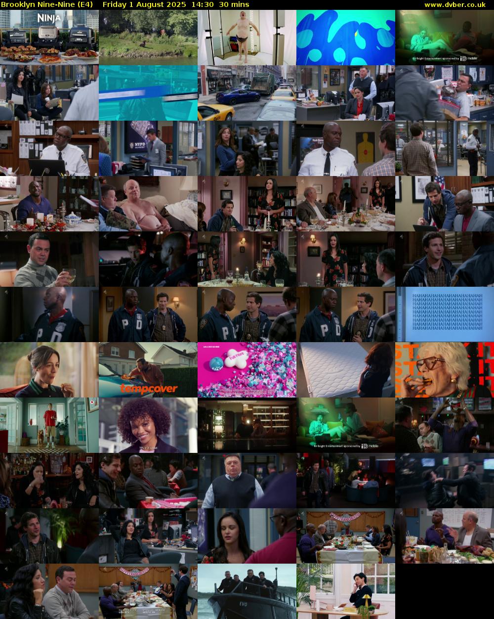 Brooklyn Nine-Nine (E4) Friday 1 August 2025 14:30 - 15:00