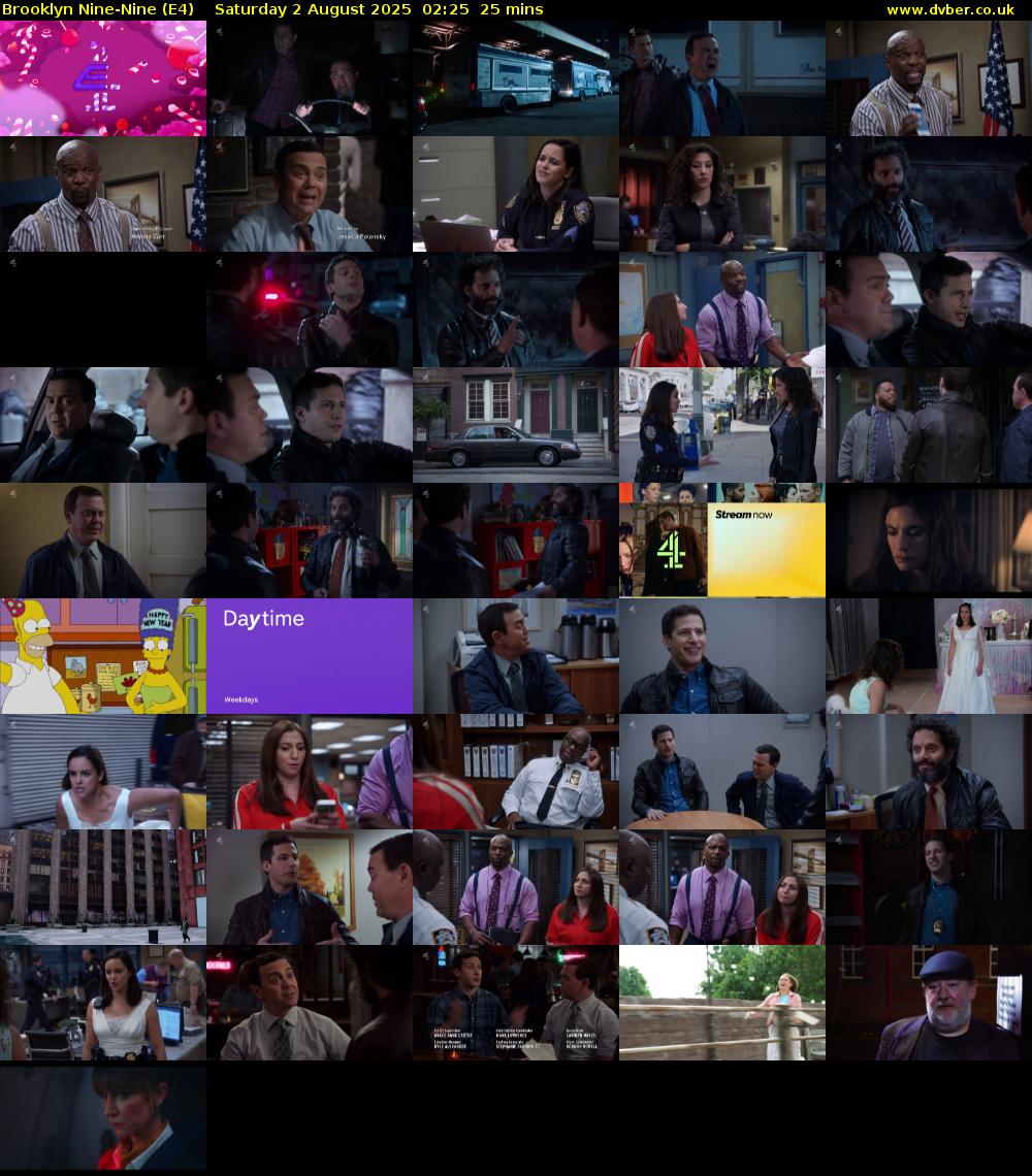 Brooklyn Nine-Nine (E4) Saturday 2 August 2025 02:25 - 02:50
