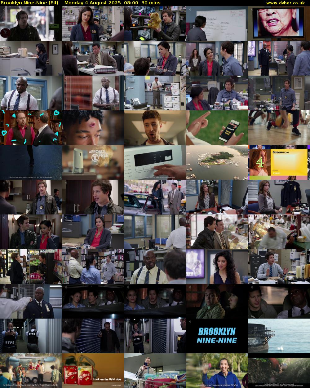 Brooklyn Nine-Nine (E4) Monday 4 August 2025 08:00 - 08:30