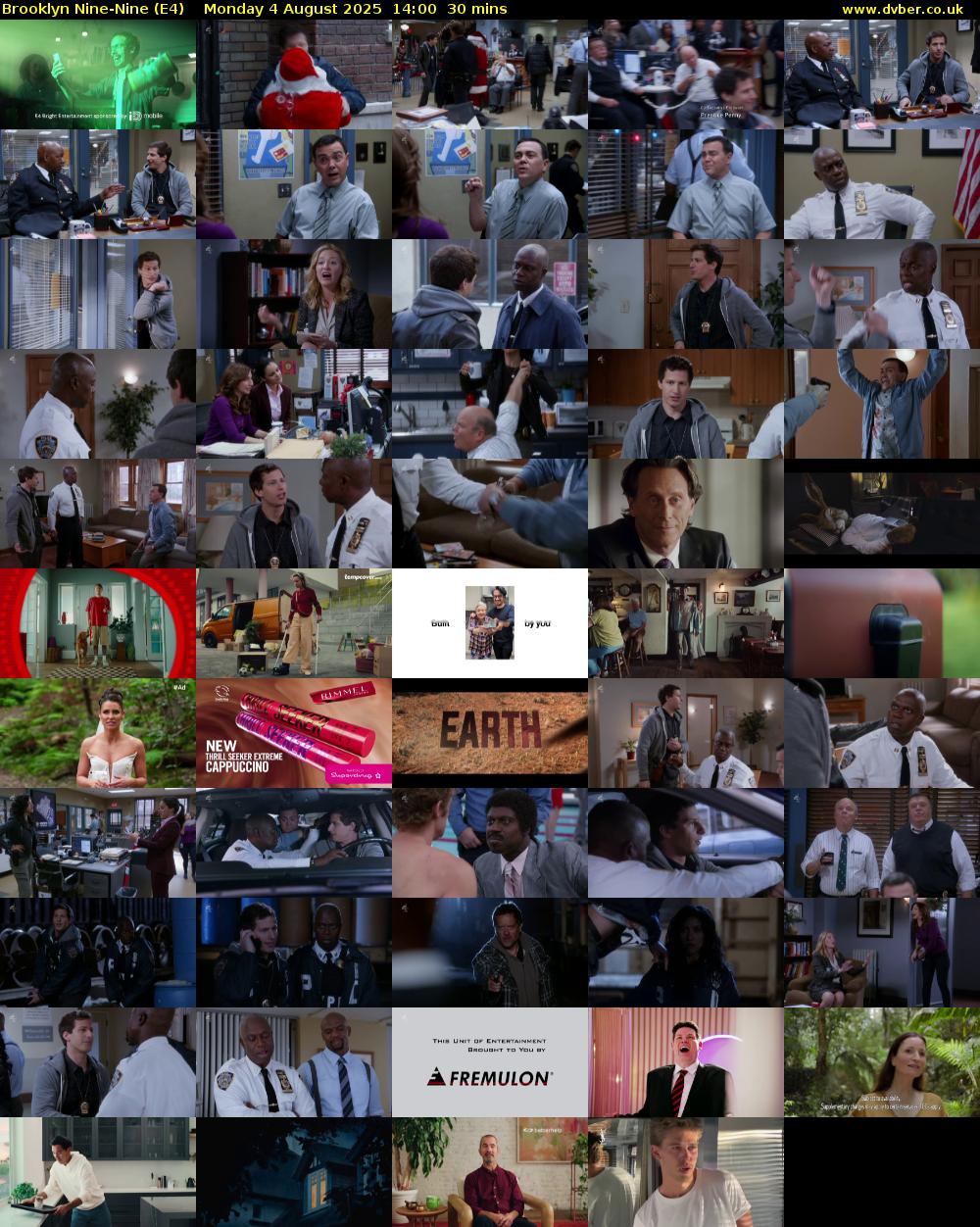Brooklyn Nine-Nine (E4) Monday 4 August 2025 14:00 - 14:30