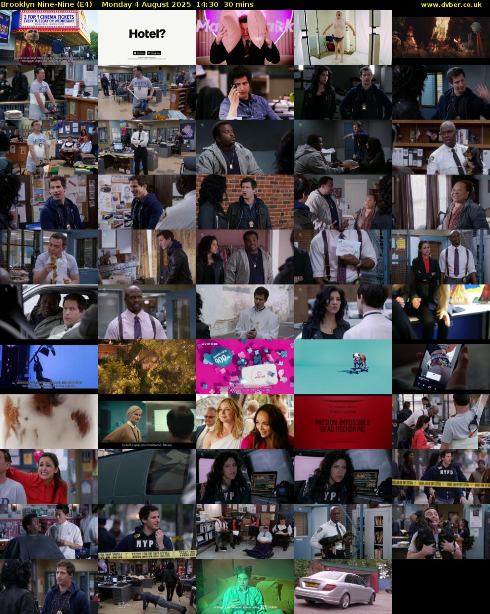 Brooklyn Nine-Nine (E4) Monday 4 August 2025 14:30 - 15:00
