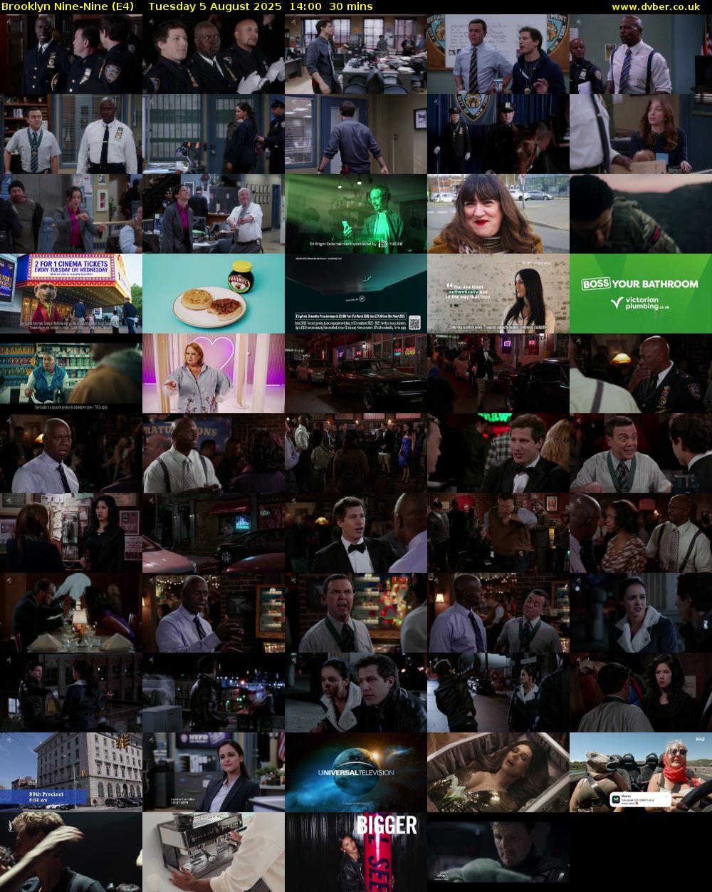Brooklyn Nine-Nine (E4) Tuesday 5 August 2025 14:00 - 14:30