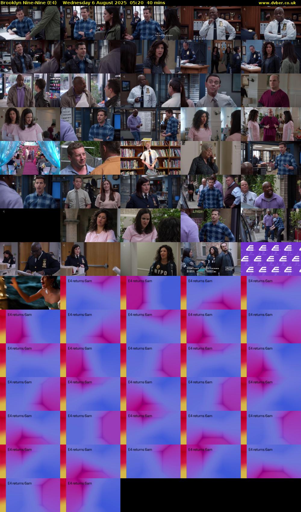 Brooklyn Nine-Nine (E4) Wednesday 6 August 2025 05:20 - 06:00