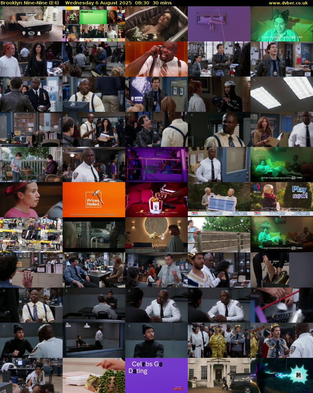Brooklyn Nine-Nine (E4) Wednesday 6 August 2025 08:30 - 09:00